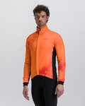 SANTINI Cycling thermal jacket - PURE DYE - orange