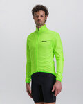 SANTINI Cycling windproof jacket - NEBULA  - light green