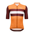 SANTINI Cycling short sleeve jersey - ECO SLEEK NEW BENGAL  - orange/bordeaux