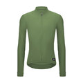 SANTINI Cycling winter long sleeve jersey - RTR - green