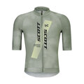 SCOTT Cycling short sleeve jersey - RC PRO - grey/yellow