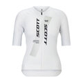 SCOTT Cycling short sleeve jersey - RC PRO W - white/grey