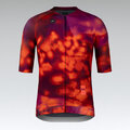GOBIK Cycling short sleeve jersey - CX SOLID - red/bordeaux/pink