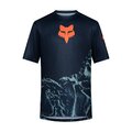 FOX Cycling short sleeve jersey - RANGER IMAGE PRINT SS - blue