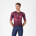 CASTELLI Cycling short sleeve jersey - CLIMBER'S A/C - bordeaux