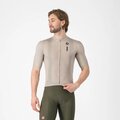 CASTELLI Cycling short sleeve jersey - DRITTONE LOGO - beige