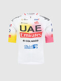 PISSEI Cycling short sleeve jersey - UAE TEAM EMIRATES REPLICA - GIRO + TOUR 24 - white/pink/yellow