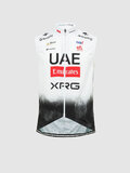 PISSEI Cycling gilet - UAE TEAM EMIRATES 2025 - white/black