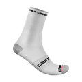 CASTELLI Cyclingclassic socks - ROSSO CORSA PRO 15 - white