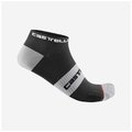 CASTELLI Cycling ankle socks - LOWBOY 2 - black/white