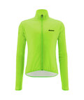 SANTINI Cycling windproof jacket - NEBULA  - light green