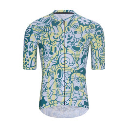 HOLOKOLO Cycling short sleeve jersey and shorts - COMIC - purple/light blue