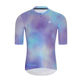 HOLOKOLO Cycling short sleeve jersey and shorts - COSMA - blue/black/light blue/purple