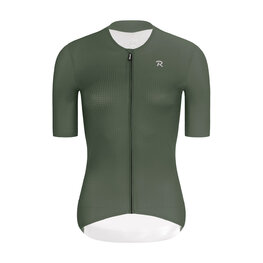 RIVANELLE Cycling short sleeve jersey and shorts - ELEVATE - beige/green