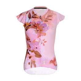 RIVANELLE Cycling short sleeve jersey and shorts - MISS FLOWERY - white/pink