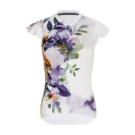 RIVANELLE Cycling short sleeve jersey and shorts - MISS FLOWERY - beige/white/multicolour