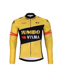 BONAVELO Cycling winter set - JUMBO-VISMA 2024 WNT - yellow/black