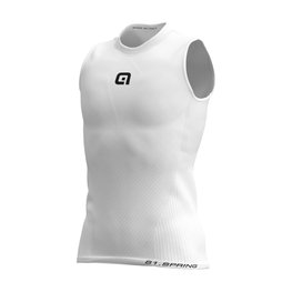 ALÉ Cycling sleeve less t-shirt - S1 SPRING - white
