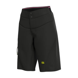ALÉ Cycling shorts without bib - ENDURO ENDURO  LADY - black