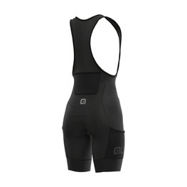 ALÉ Cycling bib shorts - OFF-ROAD GRAVEL STONES CARGO LADY - black