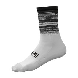 ALÉ Cyclingclassic socks - SCANNER - white/black