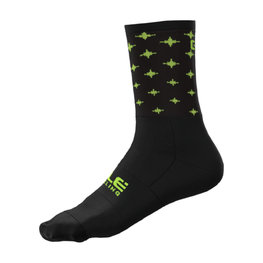 ALÉ Cyclingclassic socks - STARS - black/yellow