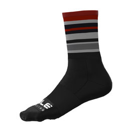 ALÉ Cyclingclassic socks - STRIPES - black/bordeaux