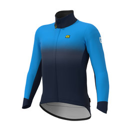 ALÉ Cycling thermal jacket - PR-S GRADIENT - blue/light blue