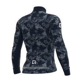 ALÉ Cycling winter long sleeve jersey - PR-R LAS VEGAS - blue/grey