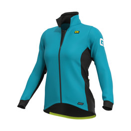 ALÉ Cycling thermal jacket - R-EV1 FUTURE WARM - turquoise