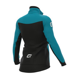 ALÉ Cycling thermal jacket - R-EV1 FUTURE WARM - turquoise