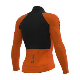 ALÉ Cycling winter long sleeve jersey - R-EV1 WARM RACE 2.0 - orange
