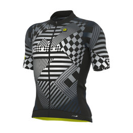 ALÉ Cycling short sleeve jersey - PR-S CHECKER - grey