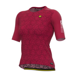 ALÉ Cycling short sleeve jersey - R-EV1  VELOCITY LADY - bordeaux