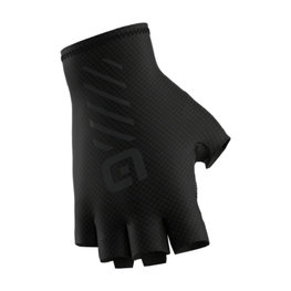 ALÉ Cycling fingerless gloves - ASPHALT - black