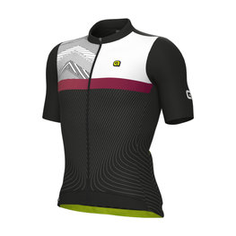 ALÉ Cycling short sleeve jersey - ZIG ZAG PR-S - black