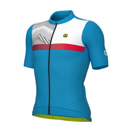 ALÉ Cycling short sleeve jersey - ZIG ZAG PR-S - blue