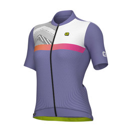 ALÉ Cycling short sleeve jersey - ZIG ZAG PR-S - purple