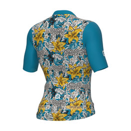 ALÉ Cycling short sleeve jersey - HIBISCUS PR-E - blue
