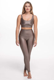 ATHLEEYA leggins - ESSENTIAL SHINE - beige