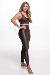 ATHLEEYA leggins - ESSENTIAL SHINE - brown