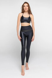 ATHLEEYA leggins - FASHION SHINE - black