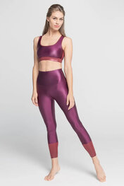ATHLEEYA leggins - COFFEE SHINE - purple