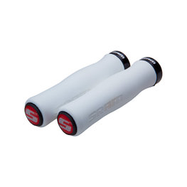 SRAM grips - LOCKING GRIPS 129 mm - grey/red