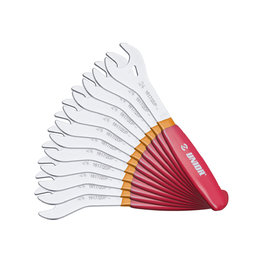 UNIOR wrench set - CONE WRENCH SET 13 - 28 / 12 - red