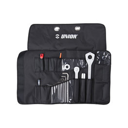 UNIOR tool set - PRO TOOL ROLL SET - black/silver