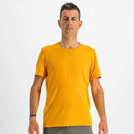 SPORTFUL Cycling short sleeve t-shirt - XPLORE - yellow