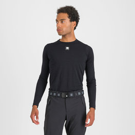 SPORTFUL Cycling long sleeve t-shirt - MERINO LS - black