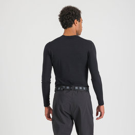 SPORTFUL Cycling long sleeve t-shirt - MERINO LS - black