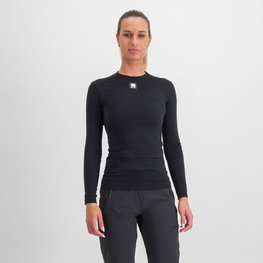 SPORTFUL Cycling long sleeve t-shirt - MERINO - black